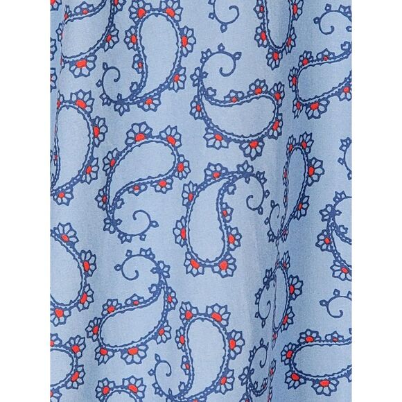 Wrangler George Straight Men's Size XL Blue Paisley Button Down Shirt - Picture 4 of 5